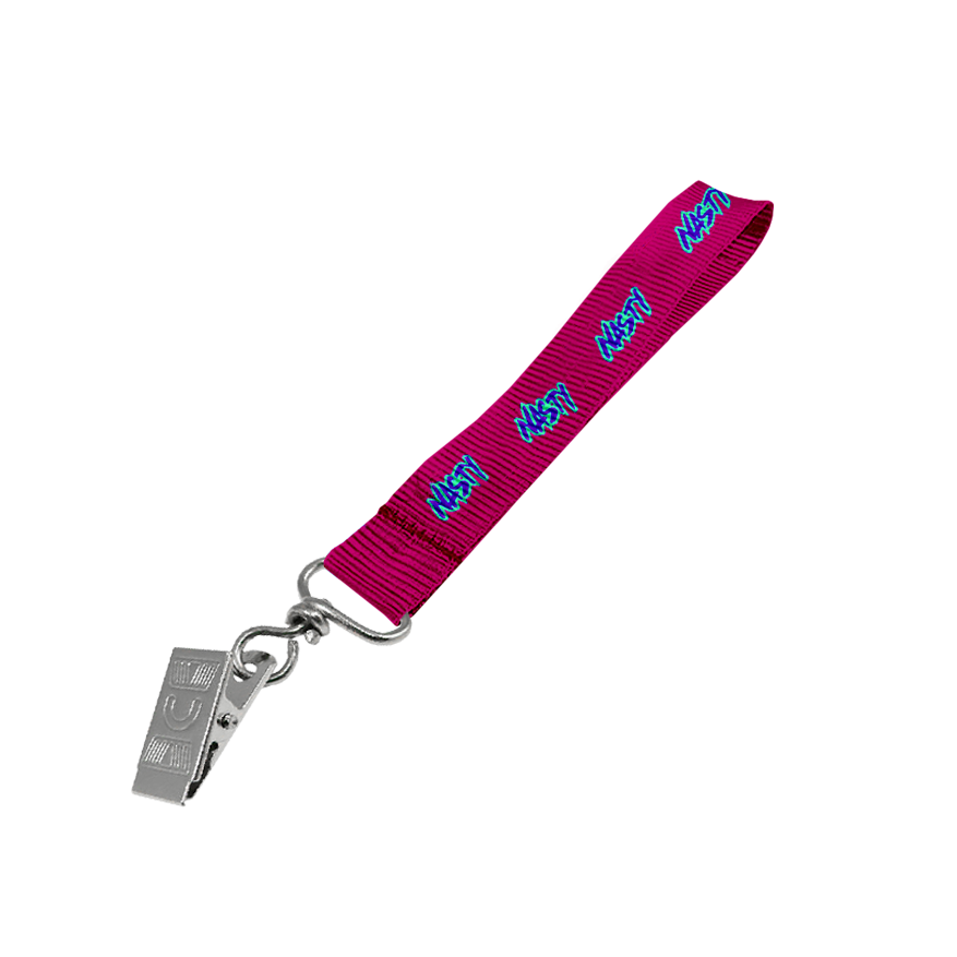 Petersham Wrist Phone Strap D/Sided Print with Crocodile Clip 15 x 340mm